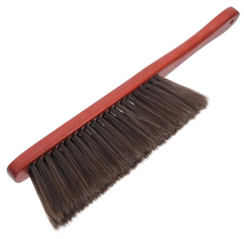 Hemobllo Soft Bristle Bench Brush Long Handle Fireplace Cleaning Brush for Upholstery