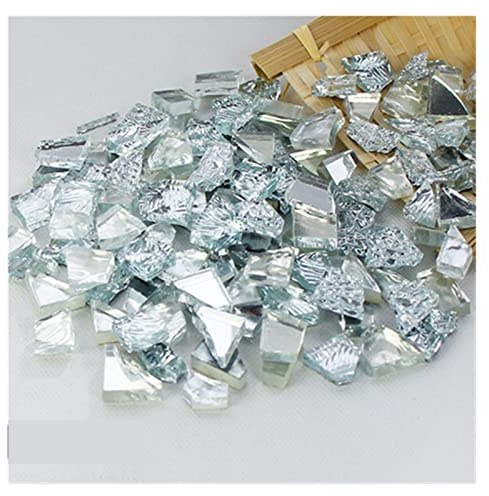 mosaikplattor， 250g blandade färger kristallglas spegelmosaikplattor oregelbunden form mosaiksten DIY konsthantverksmaterial(C)
