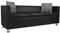vidaXL 3-Sitzer Sofa Couch Loungesofa Relaxsofa Relaxcouch Kunstleder Schwarz