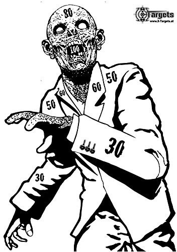 Stora zombie målskivor Snobby /50 x 70 cm/papper 120 g/m² (20 stycken)