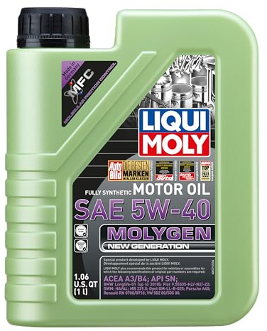 Liqui Moly 20230 Molygen New Generation 5W-40 Motor Oil, 1 Liter
