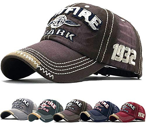 Yutdeng Retro Casquette de Baseball Unisexe Ajustable Boucle en Metal Casquettes Classique Trucker Cap Hat for Sport Hip Pop Golf Voyages - Casquette Homme Femme