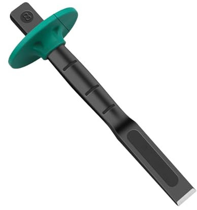 Nybhyjka Burins robustes, burin à béton | Outil de ciseau à bois professionnel - Ciseau plat de maçon, ciseau à brique, ciseau à carrelage, ciseau à béton avec protège-main pour la démolition de la