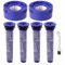 6 stück v7 v8 Filter für Dyson,2 HEPA-Nachfilter, 4Vorfilter, 1 Bürste,für Dyson V8 V7 Animal Absolute Akku Staubsauger,Ersatzteile Filter Zubehör set #965661-01&967478-01