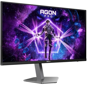 AOC Agon Pro AG276UZD - 27 inch QD OLED Flat Gaming Monitor, 240 Hz, 0.03 ms, FreeSync Prem Pro, G-Sync comp., Height Adjust, HDR400 (3840x2160, 2xHDMI, DisplayPort, USB Hub) Black