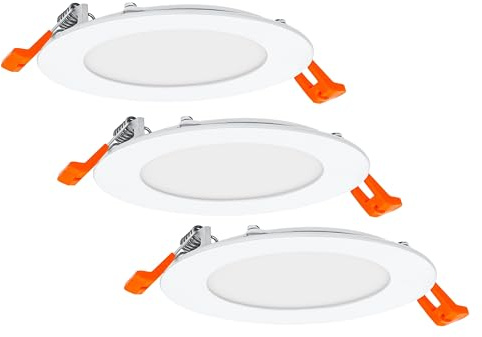 Osram Einbauleuchten-Set mit integriertem Treiber, schmal 3x120mm 3000K in Weiß aus Kunststoff, IP20-Schutz für diverse Innenraumanwendungen, inkl. Montagezubehör