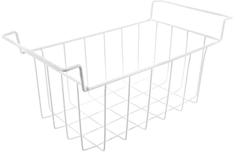 Zerodeko Wire Freezer Storage Basket 17.32 Inch Metal Organizer Bin for Chest Freezer and Refrigerator Deep Freeze Container with Efficient Airflow for Kitchen Pantry Organization