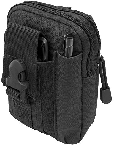 Outdoor Saxx Sac banane tactique avec 4 compartiments pour équipement Noir