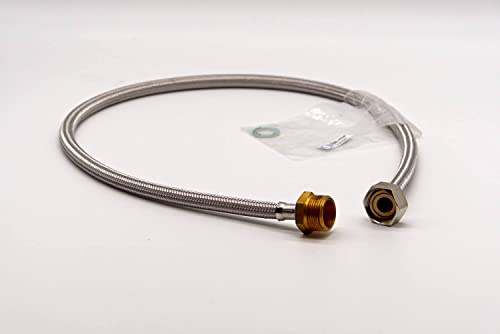 Aquastopverlängerungsschlauch, Panzerschlauch-Verlängerung, Zulaufschlauch für Wasch- & Spülmaschinen 1,0m von EVH-XTRA®