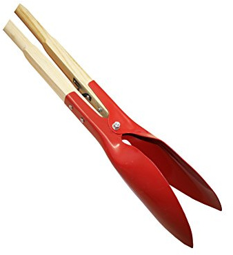 Erdlochausheber „Maulwurf“ – Hand-Erdlochbohrer mit Holzgriffen | robuste Stahlkonstruktion, scharfe Backen, Öffnungsweite 0–110 mm | ideal für Zaunpfosten, Pflanzlöcher & Gartenbau