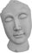 gartendekoparadies.de Büste Skulptur Gesicht, H. 59 cm, 48 kg, Grau, frostsicher aus Steinguss für Außenbereich