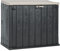 TOOMAX capanno porta attrezzi Storer Plus, dimensioni cm 129,5x74,5x111h, volume di 842 litri, colore antracite/grigio tortora.