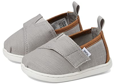 TOMS Garçon Unisex Kinder Alpargata Recycled Cotton Semelle de Mocassin, Drizzle Grey, 27 EU