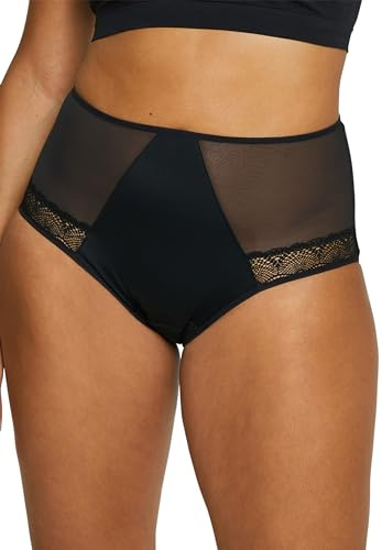 Sans Complexe, Culotte Menstruel Modèle Paloma, Coutures Plates pour Une Meilleure discrétion, Hauteur Classique, GCE Noir, 46-48