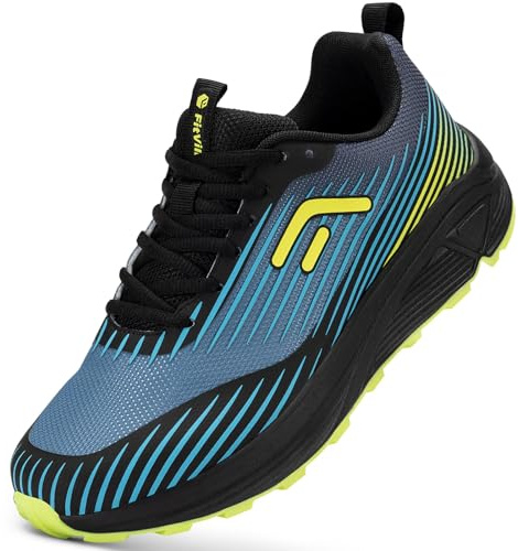 FitVille Men's Extra Wide Walking Shoes Orthopedic Trail Running Shoes Sneakers for Plantar Fasciitis Diabetic Arch Support, Size 10.5 X Wide
