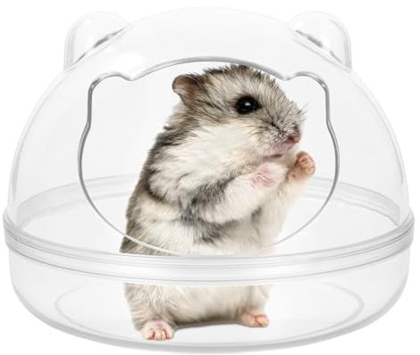 Hamster Sand Badezimmer, Hamstertoilette Hamster Sand, Badezimmer Sandkasten Toilette Hamster, Hamstersandkasten Transparente, Hamster Trockenbad Container für Meerschweinchen Mäuse Gerbils (M)