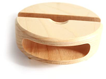 FONDOTIN Soporte De Madera Altavoz USB para Teléfono Amplificador Escritorio Casa Oficina y Dormitorio