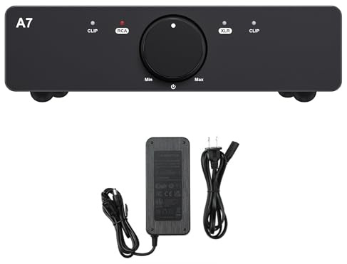 3e Audio A7 Next-Gen HiFi Stereo Amplifier | Home Theater Amplifier | TPA3255 Chip 2x250W PBTL with Enhanced PFFB | 48V5A Power Supply for Bookshelf Speakers