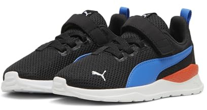 PUMA Kinder Anzarun Lite Kids Sneaker 31.5, Black Hyperlink Blue White Redmazing