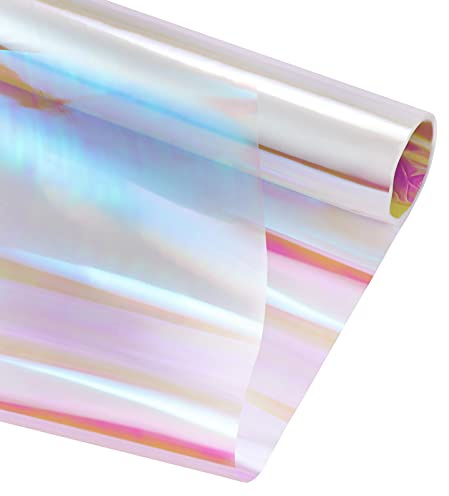 Gadpiparty Rotolo Di Involucro Di Cellophane Iridescente Carta Imballaggio Cellophane Carta Imballaggio Per Cesti Regalo Di Fiori Pellicola Iridescente Involucro Olografico Arredamento