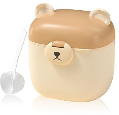 SacJkt Milchpulver Portionierer Baby, Tragbar Milchportionierer Baby, Milchpulver Aufbewahrungsbox, Bärenmilchpulver Kann, zur Aufbewahrung von Baby Milchpulver, Obst und Snack