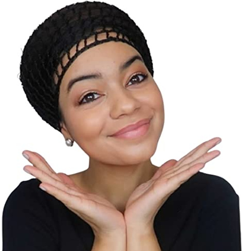 Tubi RD Filet à cheveux en maille crochetée pour femme Noir Taille unique, noir, Normal