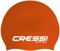 Cressi Eddie Swim Cap - Badekappe Unisex, Orange/Weiß, Einheitsgröße