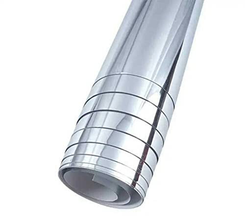 UTTASU Spiegelfolie Selbstklebend Wand, 60×200cm Acryl Klebespiegel Spiegel zum Kleben Aufkleben, HD Klebespiegel für Wand Badezimmer Schrank Tür Home Decor