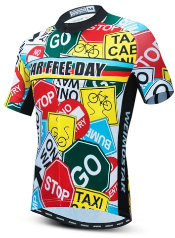 Cykeltröja för herrar mountainbike jersey toppar sommar cykelskjorta andningsbar cykelkläder pro cykelkläder, Cf0352, L