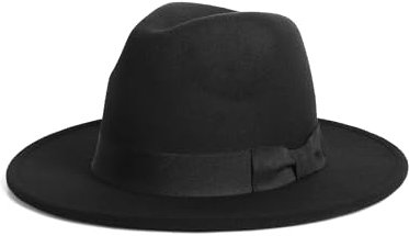 Zylioo XXL Panama Hut aus Filz für Großen Kopf, Fedora Hut mit breiter Krempe Größe 62cm,Winter Trilby Jazz Hat mit Gürtelschnalle