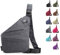 Anti Diebstahl Tasche, Diebstahlsichere Umhängetasche, Wasserresistent Sling Bag, Anti-Diebstahl Sling Bag, Wasserresistent, Anti Diebstahl Tasche Damen (H, Rechte Schulter)
