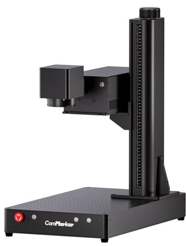 ComMarker Máquina de grabado láser UV Omni1 5W con refrigeración por agua profesional, elevador eléctrico, 2 lentes opcionales, compatible con EZCAD y LightBurn para un grabado y marcado láser