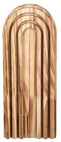 LOVIVER Jardinière Murale Vase en Bois Suspendu Support de Plantes Vertical Décoration Murale Rustique pour Fleurs Artificielles Adapté pour Le Salon et La Ch, 1 Paquet