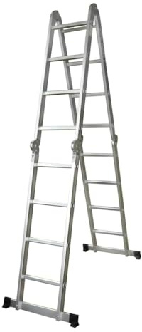 Generico Scala a pioli in Alluminio 8 gradini 150 kg,Articoli di ferramenta,Utensili,Scale e ponteggi,Scale-140066