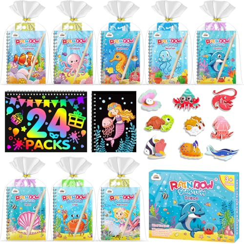 ZMLM Libros Scratch Kit , Detalles Cumpleaños Niños Alumnos 3 a 12 Años