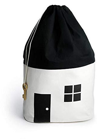 Aufbewahrungssack Tasche Sack Korb Wäschekorb Kinderzimmer Kinder Wohnzimmer Bad Badezimmer Eimer Spielzeug (Weiß)