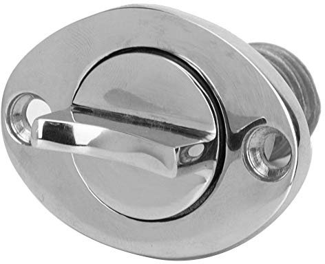 Marine Boat Garboard Ablassschraube 316 Edelstahl Rostbeständiger ovaler Ablassstopfen Spund 1in für Boots- und Yachtstecker