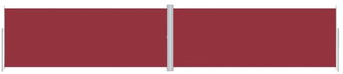 vidaXL Tenda da Sole Laterale Retrattile Rossa 200x1000 cm