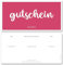 Frank Paperman® | 5x Gutschein für Kunden | Magenta | Geschenkgutscheine zum selbst Ausfüllen als Vorlage Gutschein Vordruck im Format DIN lang