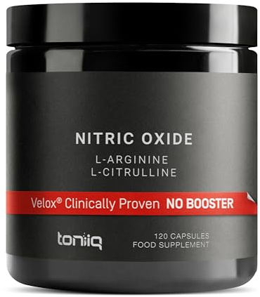 3,000mg Nitric Oxide Supplement - 99% Purified L-Arginine and L-Citrulline - Beet Root - Clinically Studied Velox Blend - Nitric Oxide Booster for Men - 120 Capsules - Toniiq