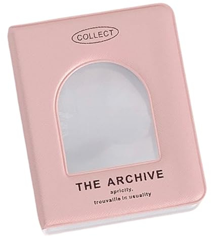 SPRMUD Mini Album per Carte Collezione con 1 Tasca, 40 Tasche Porta Carte con 20 Maniche, Album per Carte Collezionabili, Album Porta Carte per Ragazze e Ragazzi (1, Rosa)