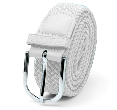 Ceinture tressée extensible et élastique pour hommes et femmes avec boucle ovale de 100 cm à 135 cm adaptable à toutes tailles