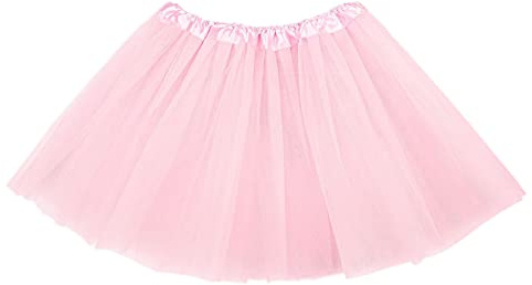 TEROTY Girl Tutu Skirt 3-Layered Tulle Skirts for Little Girls Fluffy Ballet Dress Up for Party Halloween Costume,2-8 Years Old (UK, Age, One Size, Regular, Standard, Pink)
