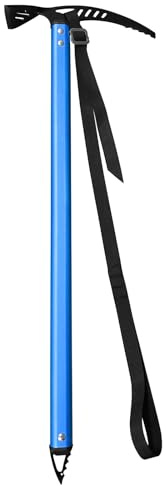 Camping Ice Axe Aluminum Alloy Mountaineering Axe 70cm Walking Pick for Camping Mountaineering