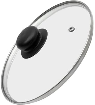 PEBBLE HUG Glass Lids For Saucepan, Long-Lasting Use, Transparent Design, Easy To Clean And Maintain, Heat-Resistant, Perfect for Cooking, Simmering Soups, (14cm)