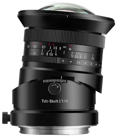 TTARTISAN Tilt-Shift 17mm-F4-Objektiv für GFX-Mount-Kameras, Ultraweitwinkelobjektiv mit manuellem Fokus, ±8-mm-Shift, 10-Blenden-Blende, für Architektur- und kreative Miniatureffekte
