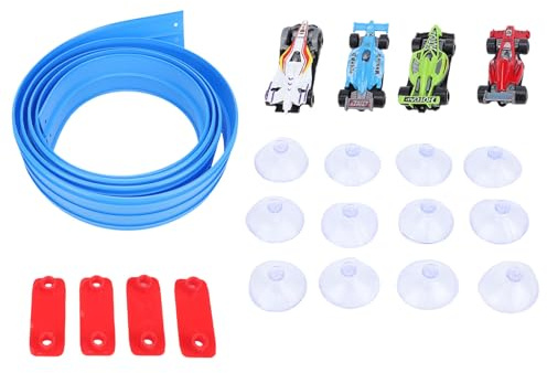 Alomejor Flex Tracks Race Car, Gravity Inertia Powered Flexibel Bilbana för Barn STEM Learning and Creative Building Lek