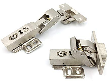 LIKERAINY 135 Degré Mitre Charnière à Onglet avec Amortisseur Spéciale Charnières de Porte pour Applications de Coupe à 45° Onglet pour Portes de Placard Meubles Cuisine Lot de 2
