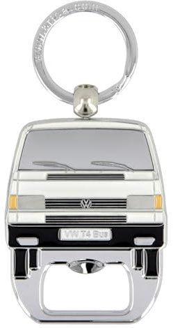BRISA VW Collection - Volkswagen Schlüssel-Anhänger-Ring Keyholder mit Bier-Flaschen-Öffner im T3, T4, T5 Bulli Bus Design
