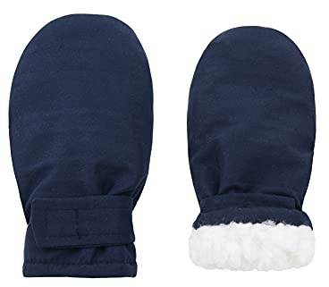 Durio Moufles de ski pour enfants - Coupe-vent - Gants d'hiver chauds - Gants de ski pour garçons et filles - Bleu marine - 1-2 ans (étiquette taille S) A-B